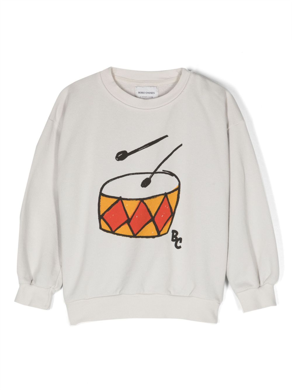 Bobo Choses Play the Drum 棉卫衣 - 灰色