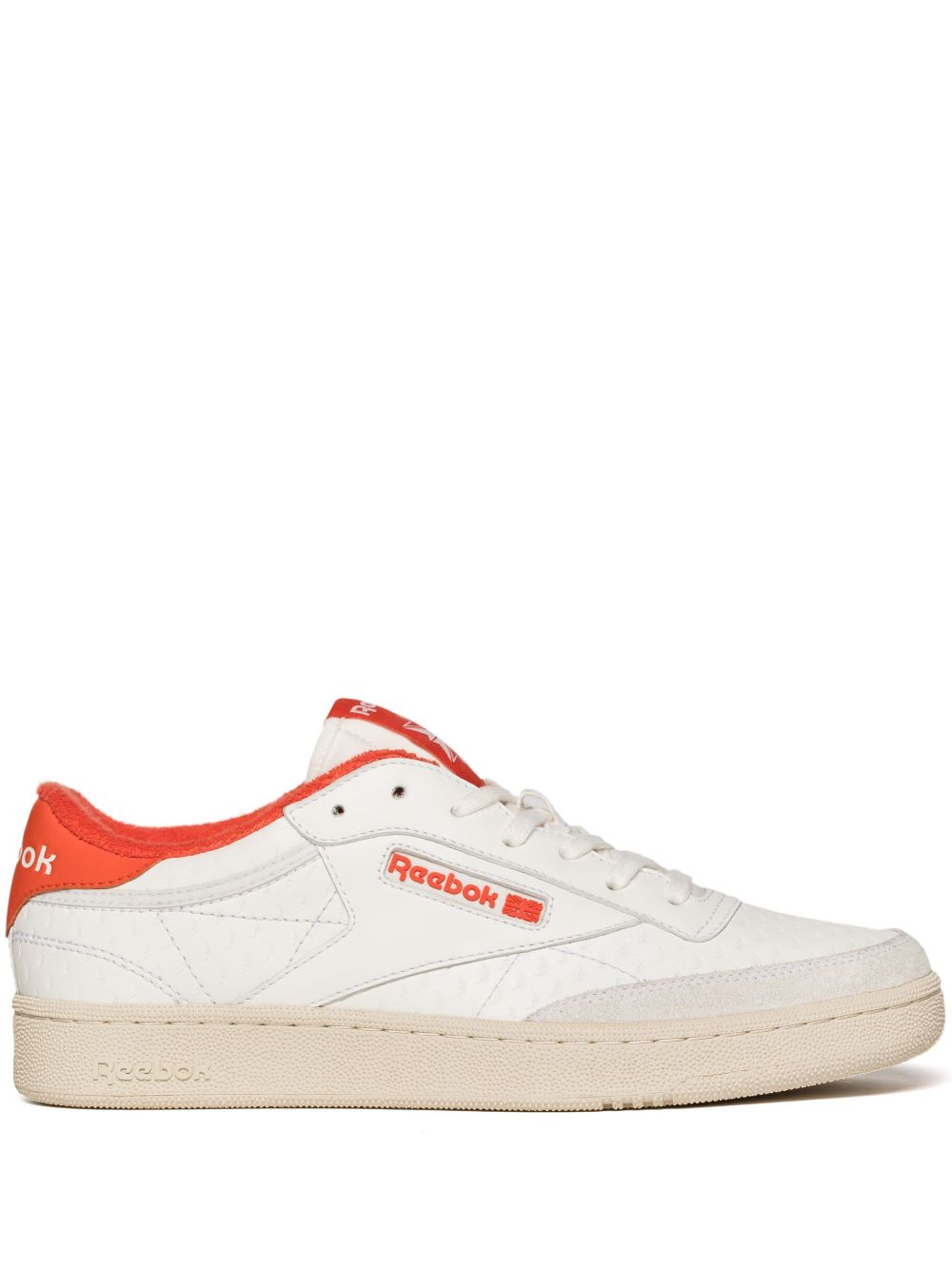 Reebok LTD Club C 压纹皮质运动鞋 - 白色