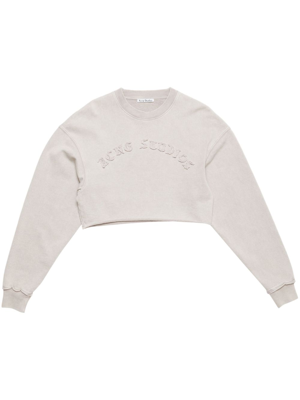 Acne Studios logo刺绣卫衣 - 灰色