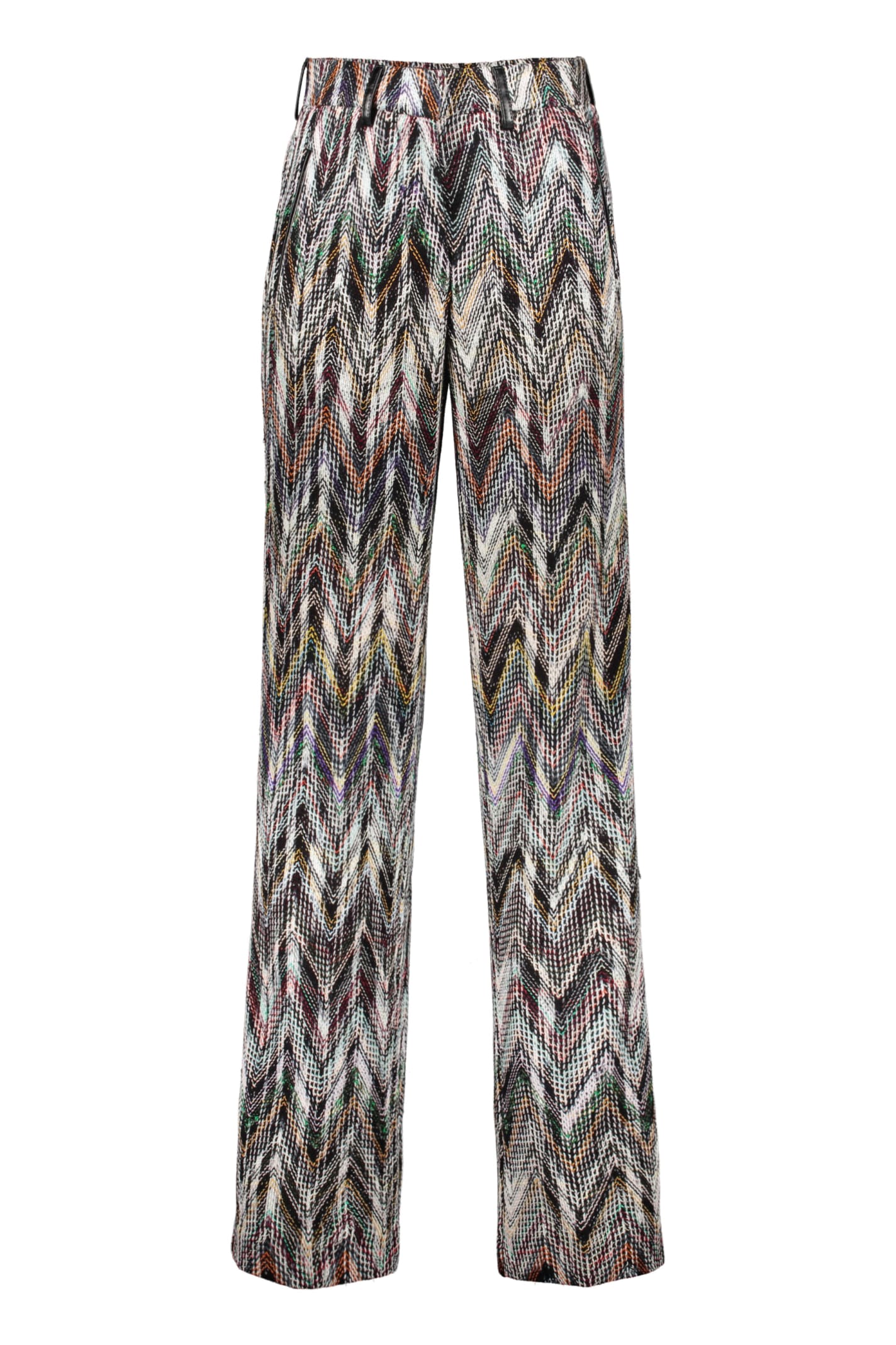Missoni Chevron Knitted Palazzo Trousers