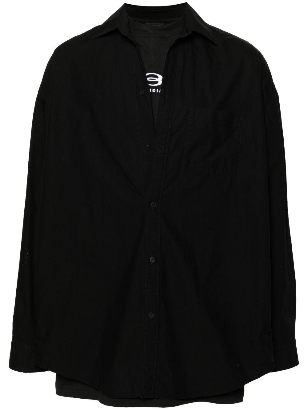 Balenciaga Unity Sports Icon 衬衫 - 黑色