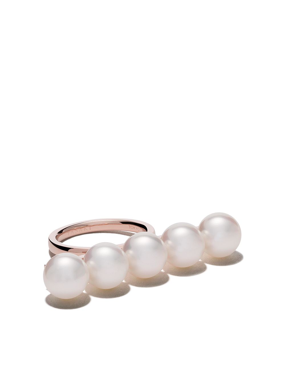 TASAKI Collection Line Balance Signature 18K玫瑰金戒指 - 粉色