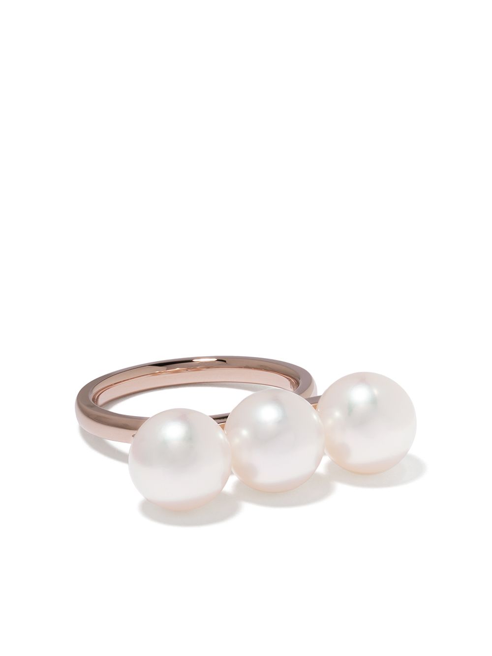 TASAKI Balance Neo Akoya 18K玫瑰金珍珠戒指 - 粉色