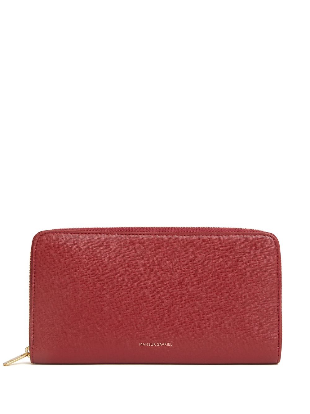 Mansur Gavriel logo印花皮质钱包 - 红色