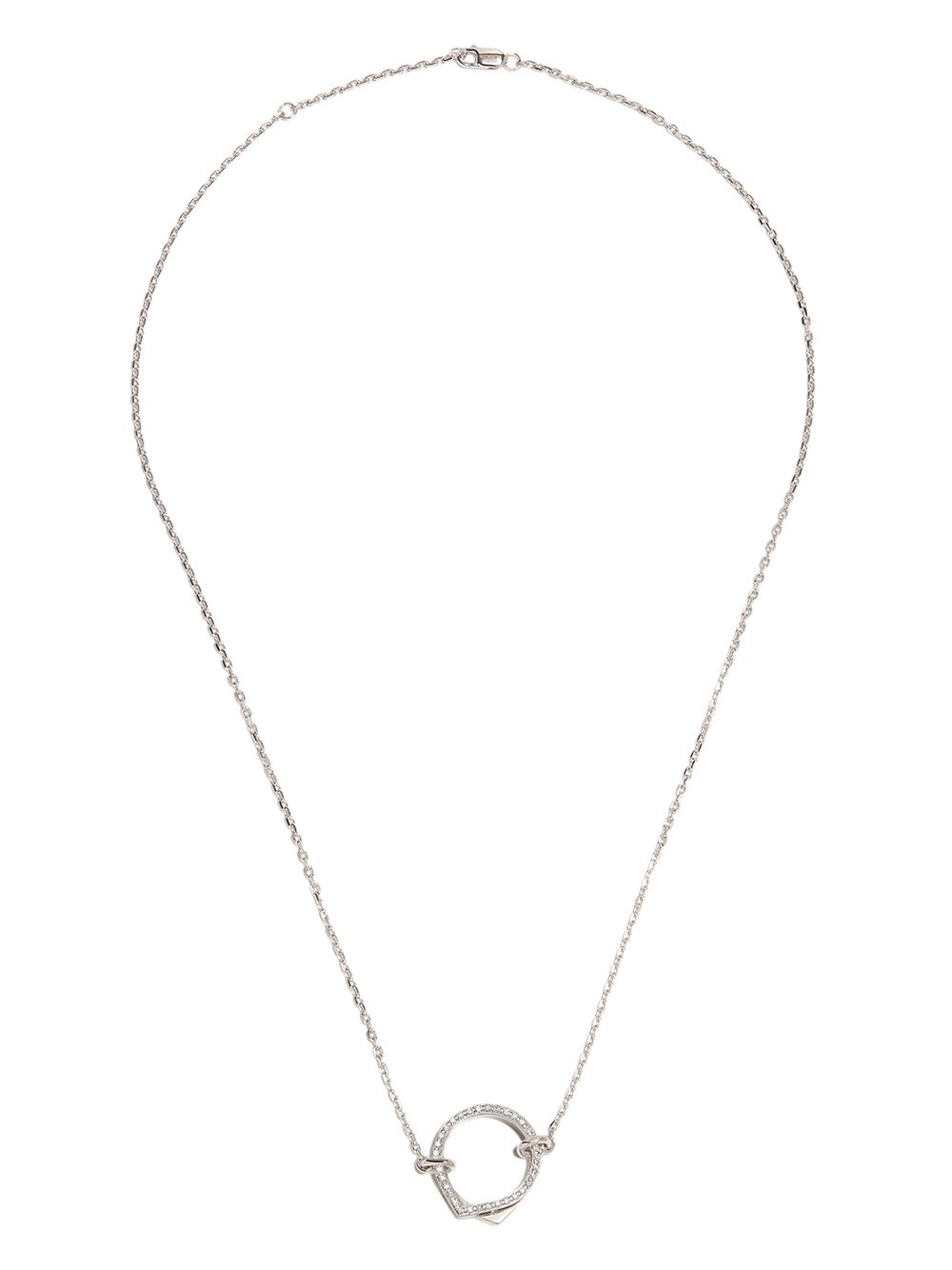 Repossi Antifer 18K白金钻石项链 - 银色