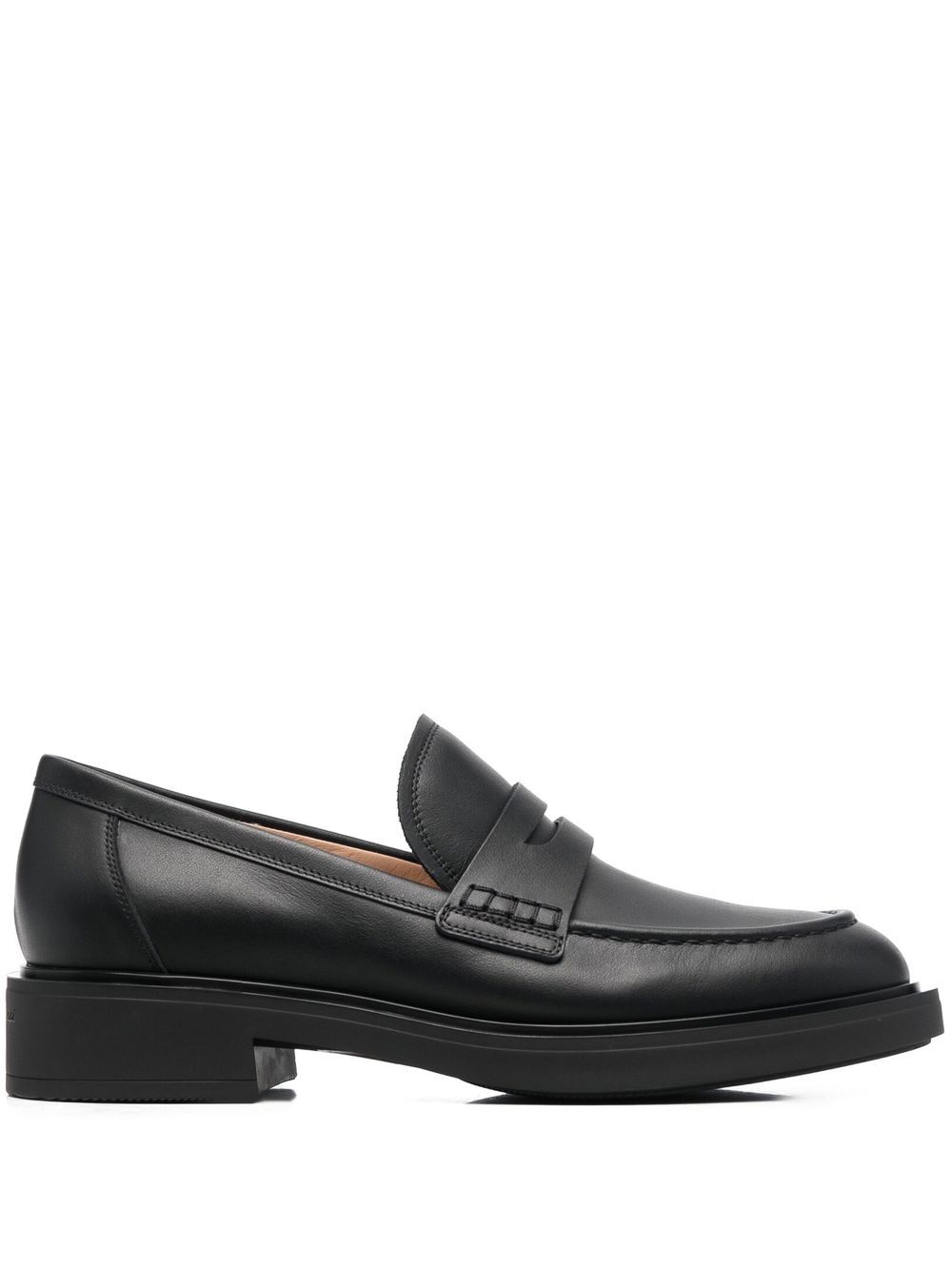 Gianvito Rossi Harris 经典乐福鞋 - 黑色