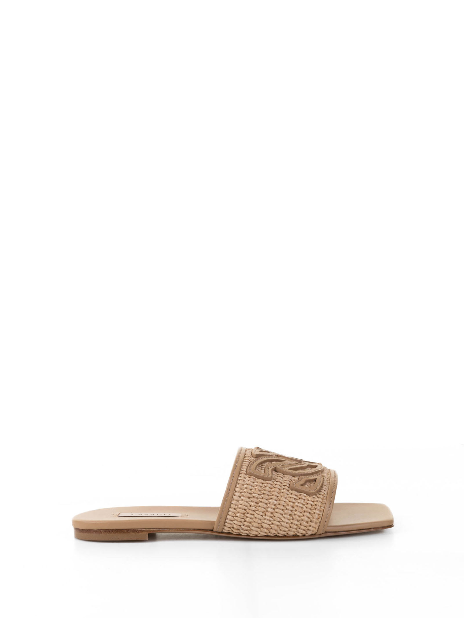 Casadei Toffee Portofino Flat Sandals