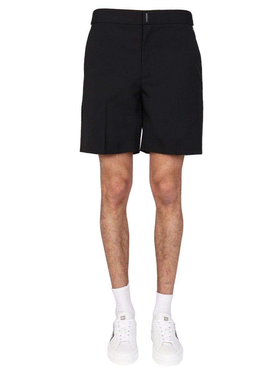 Givenchy Logo Plaque Bermuda Shorts