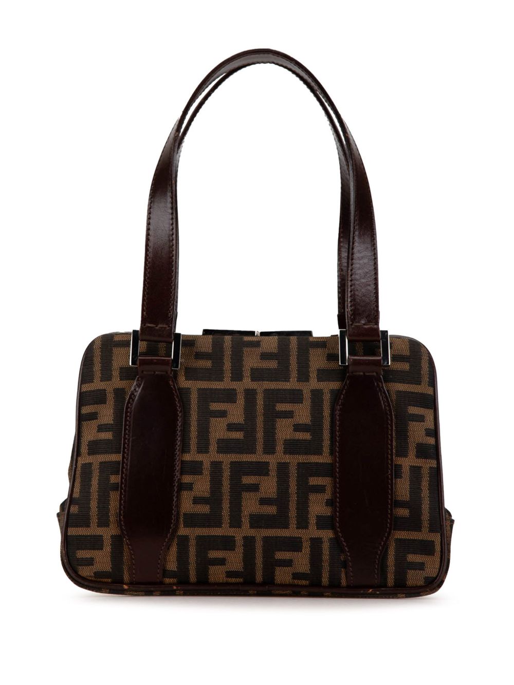 Fendi Pre-Owned Zucca 帆布手提包（2010-2024年典藏款） - 褐色