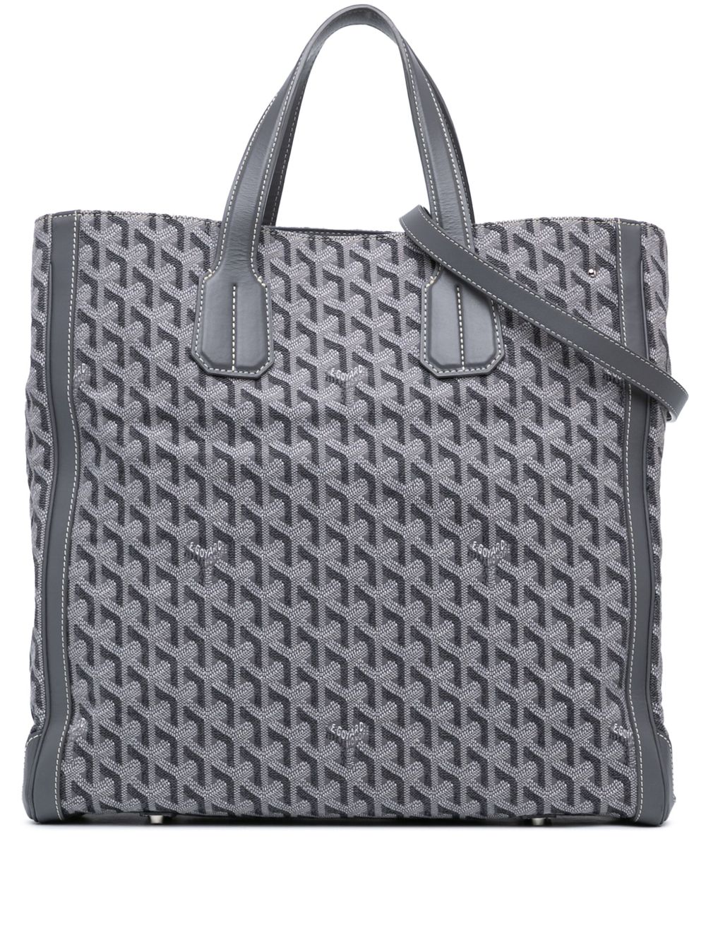 Goyard Pre-Owned Goyardine Voltaire 斜挎包（2018年典藏款） - 灰色