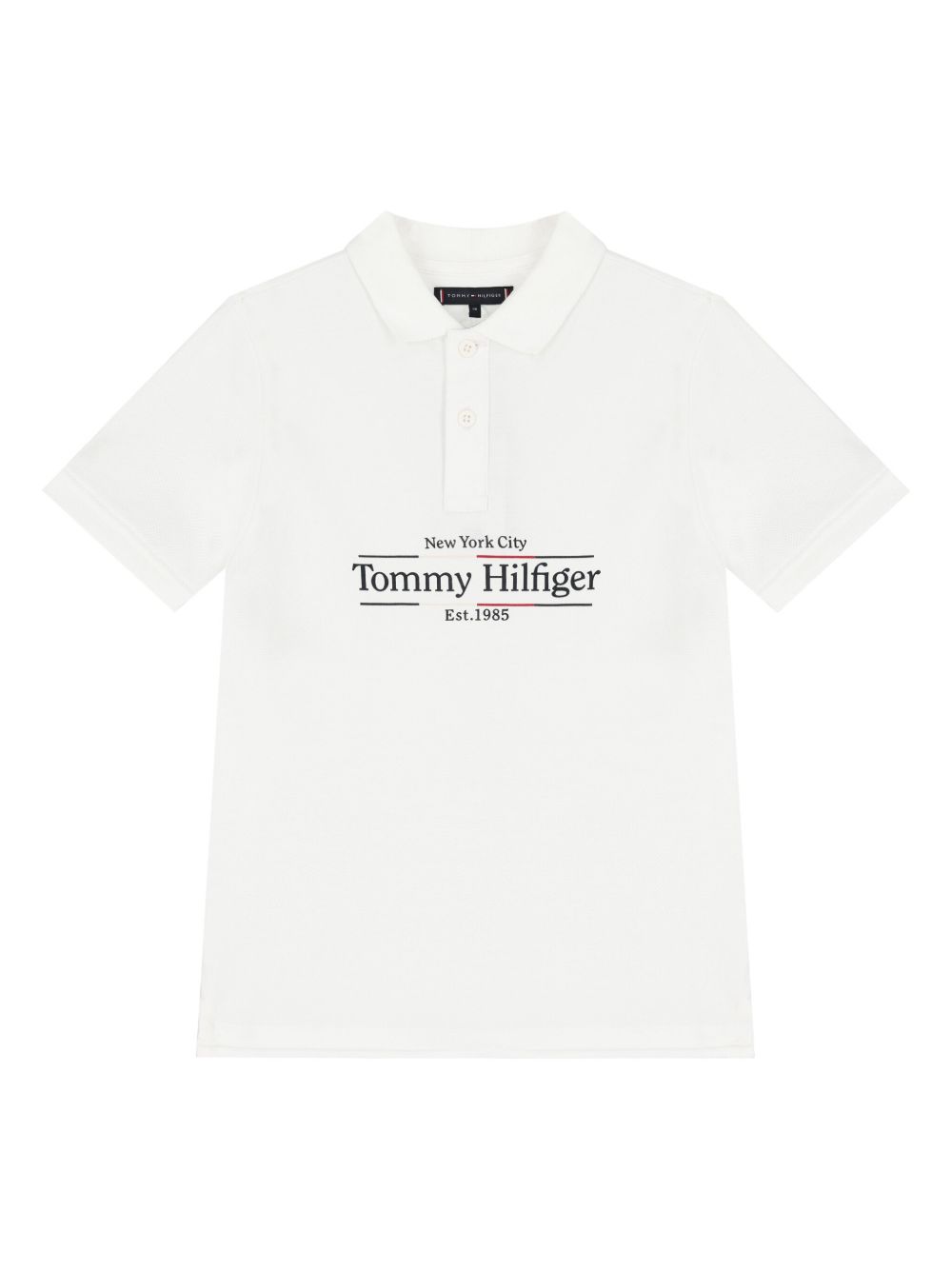 Tommy Hilfiger Junior logo polo衫 - 白色
