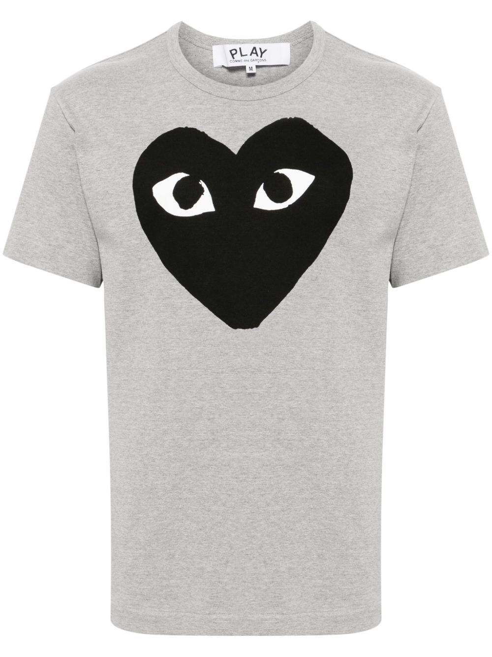 Comme Des Garçons Play 经典心形印花棉T恤 - 灰色