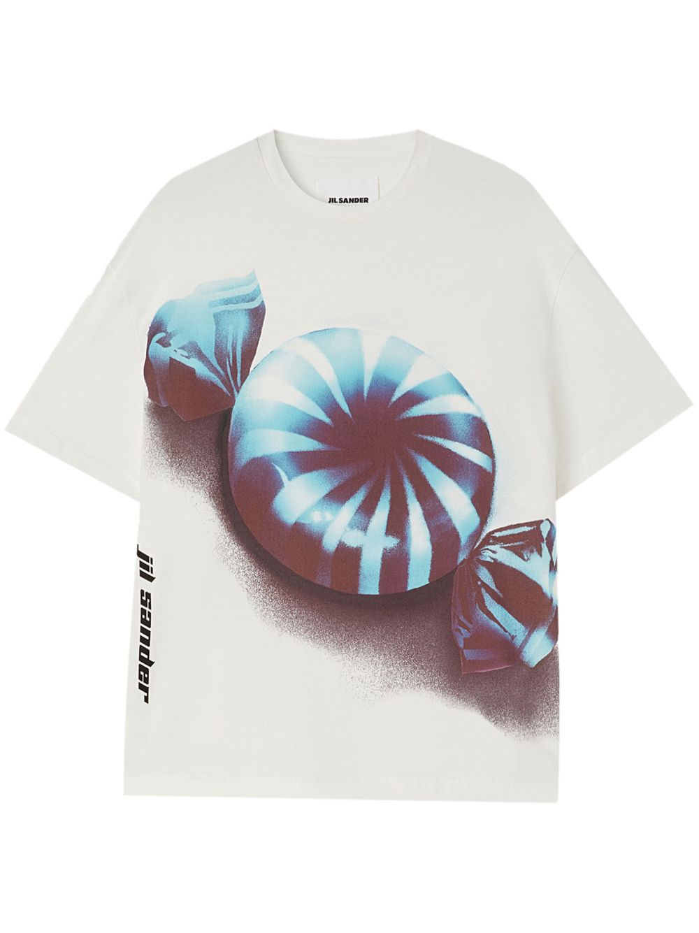 Jil Sander 图案印花棉T恤 - 白色