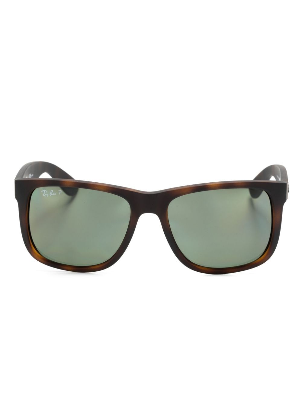Ray-Ban Justin 方框太阳眼镜 - 褐色