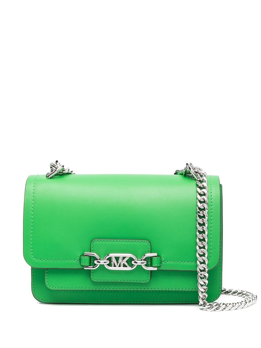 Michael Michael Kors Heather logo标牌斜挎包 - 绿色