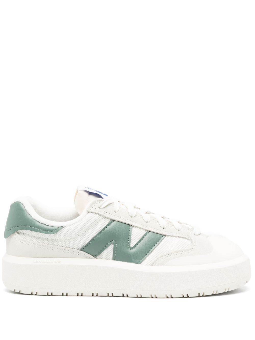 New Balance 标贴系带运动鞋 - 白色
