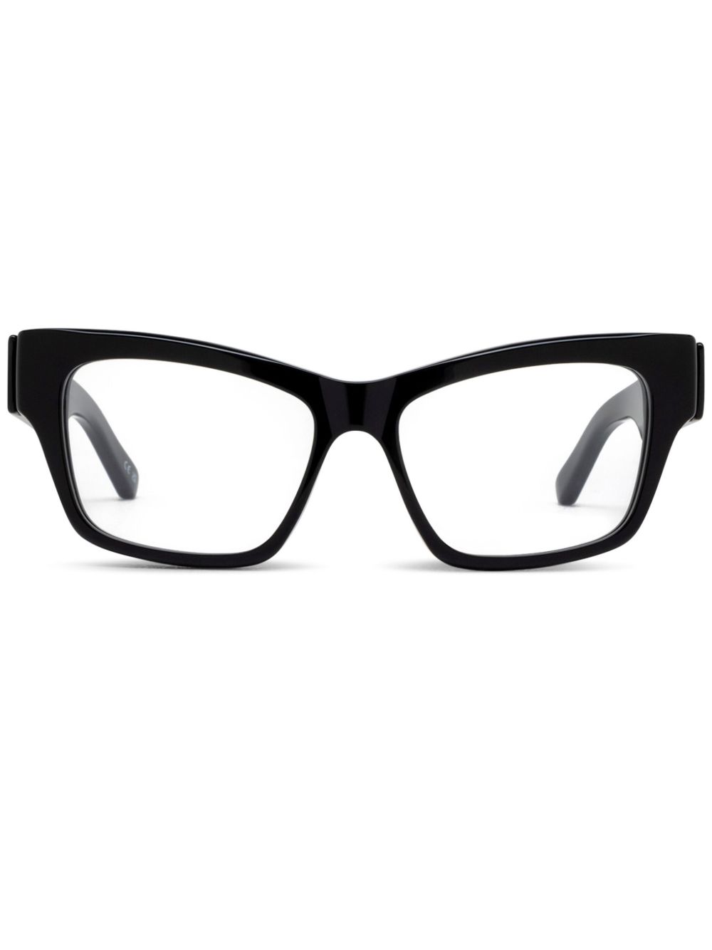 Balenciaga Eyewear logo印花眼镜 - 黑色