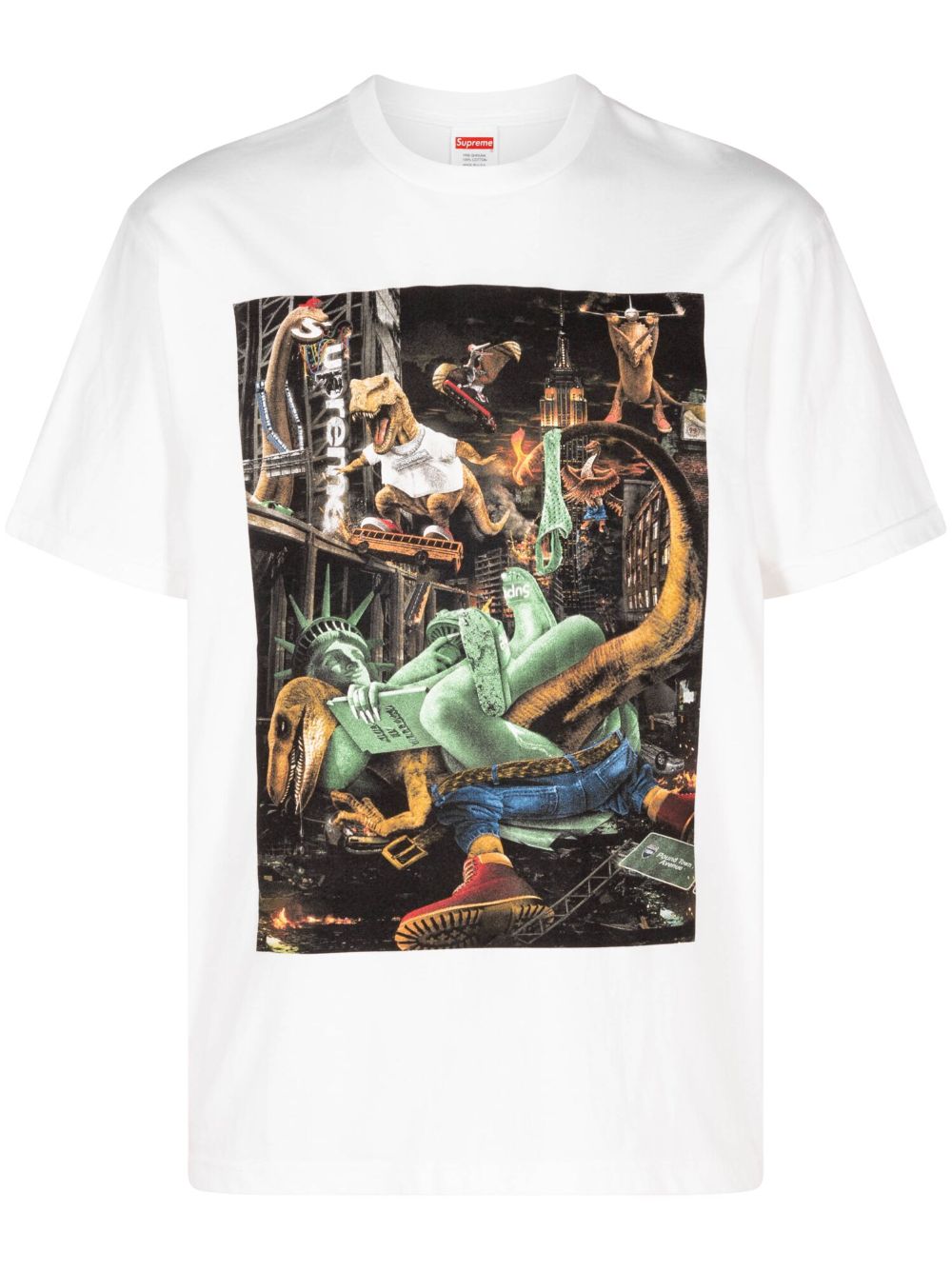 Supreme T-Rex T恤 - 白色
