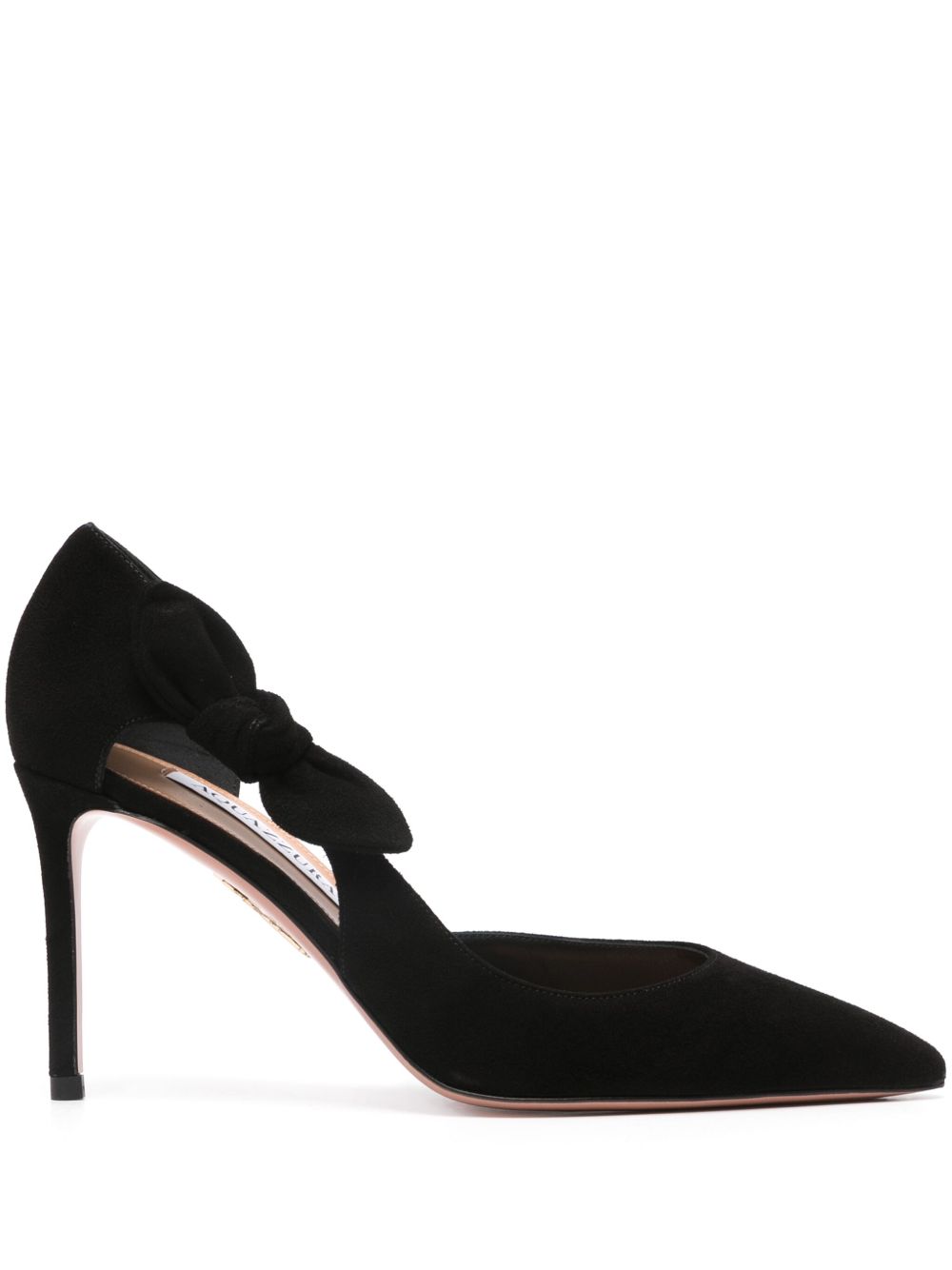 Aquazzura Very Bow Tie 高跟鞋 - 黑色