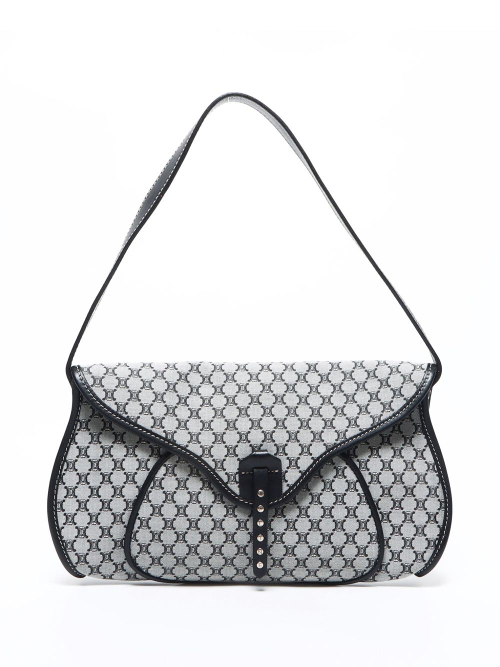 Céline Pre-Owned Macadam 单肩包（2000年代典藏款） - 灰色