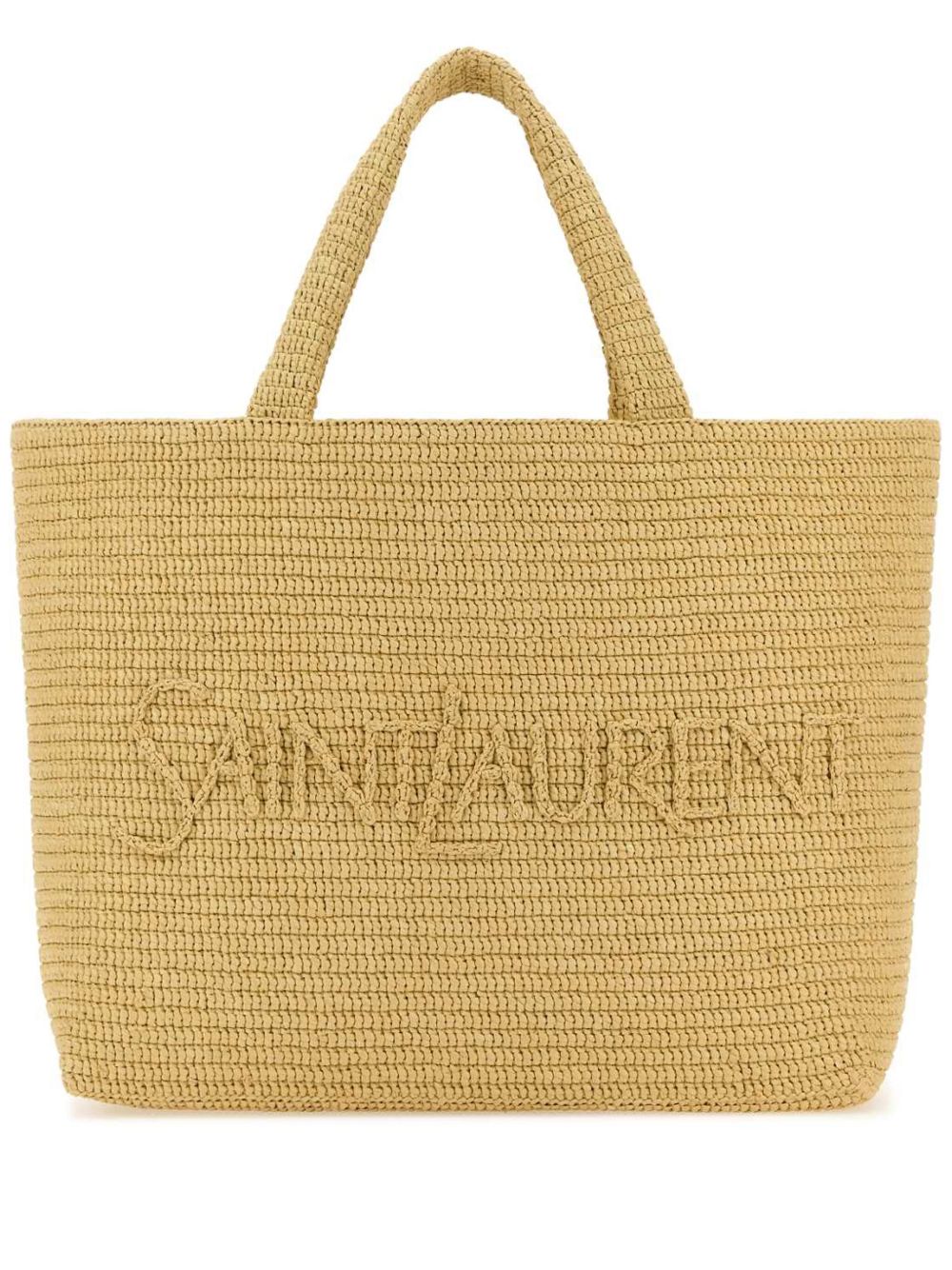 Saint Laurent 拉菲草托特包 - 中性色