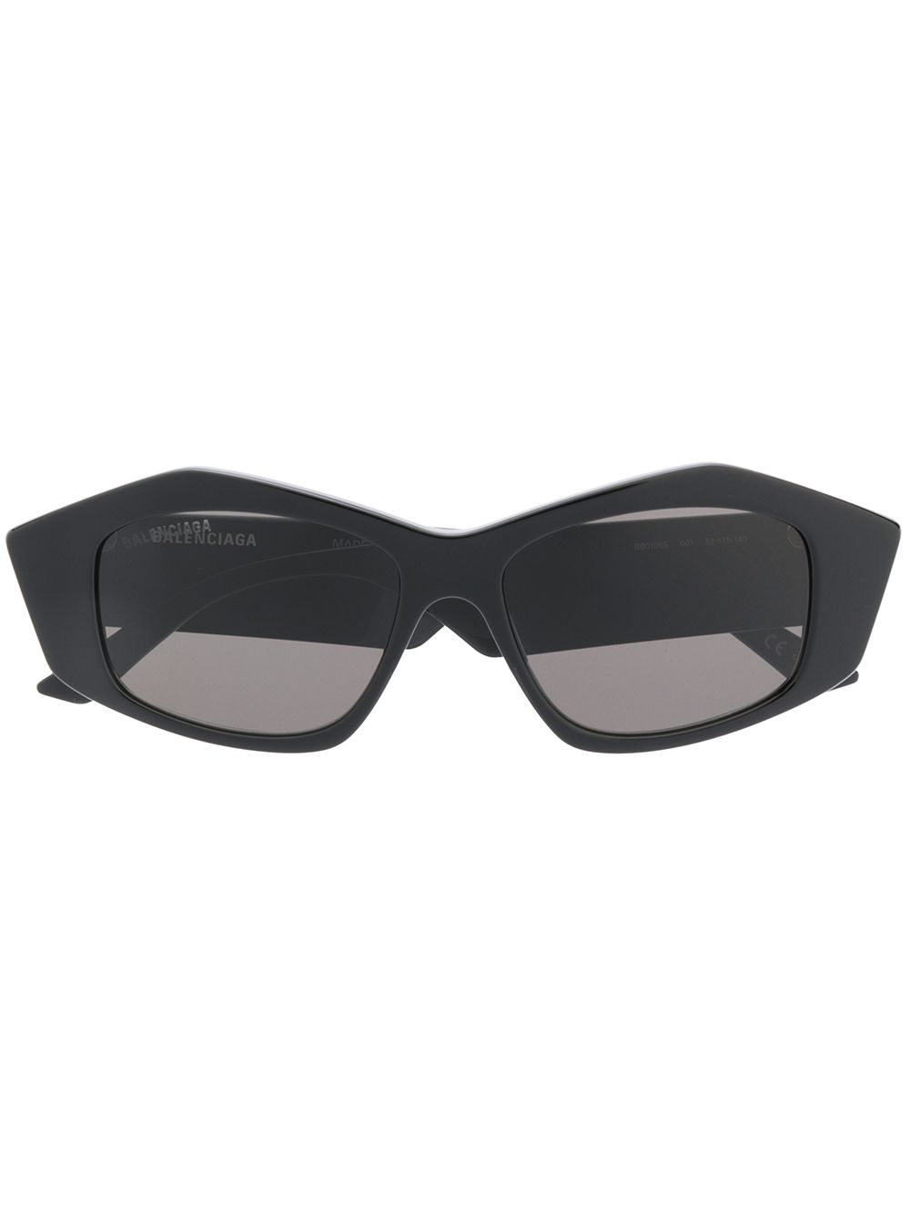 Balenciaga Eyewear 巴黎世家 Cut Square 太阳眼镜 - 黑色