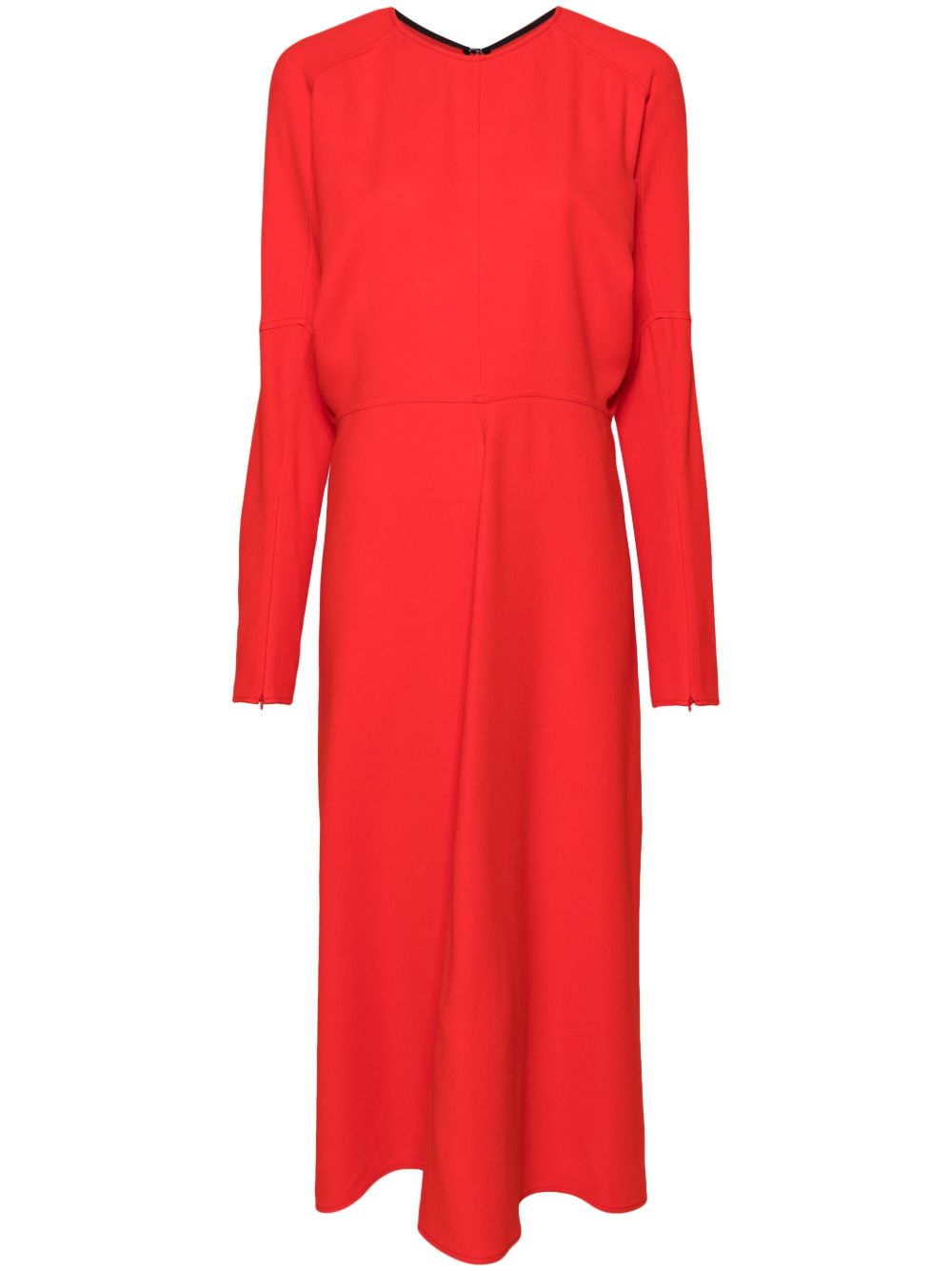 Victoria Beckham 垂坠感卡迪中长连衣裙 - 红色