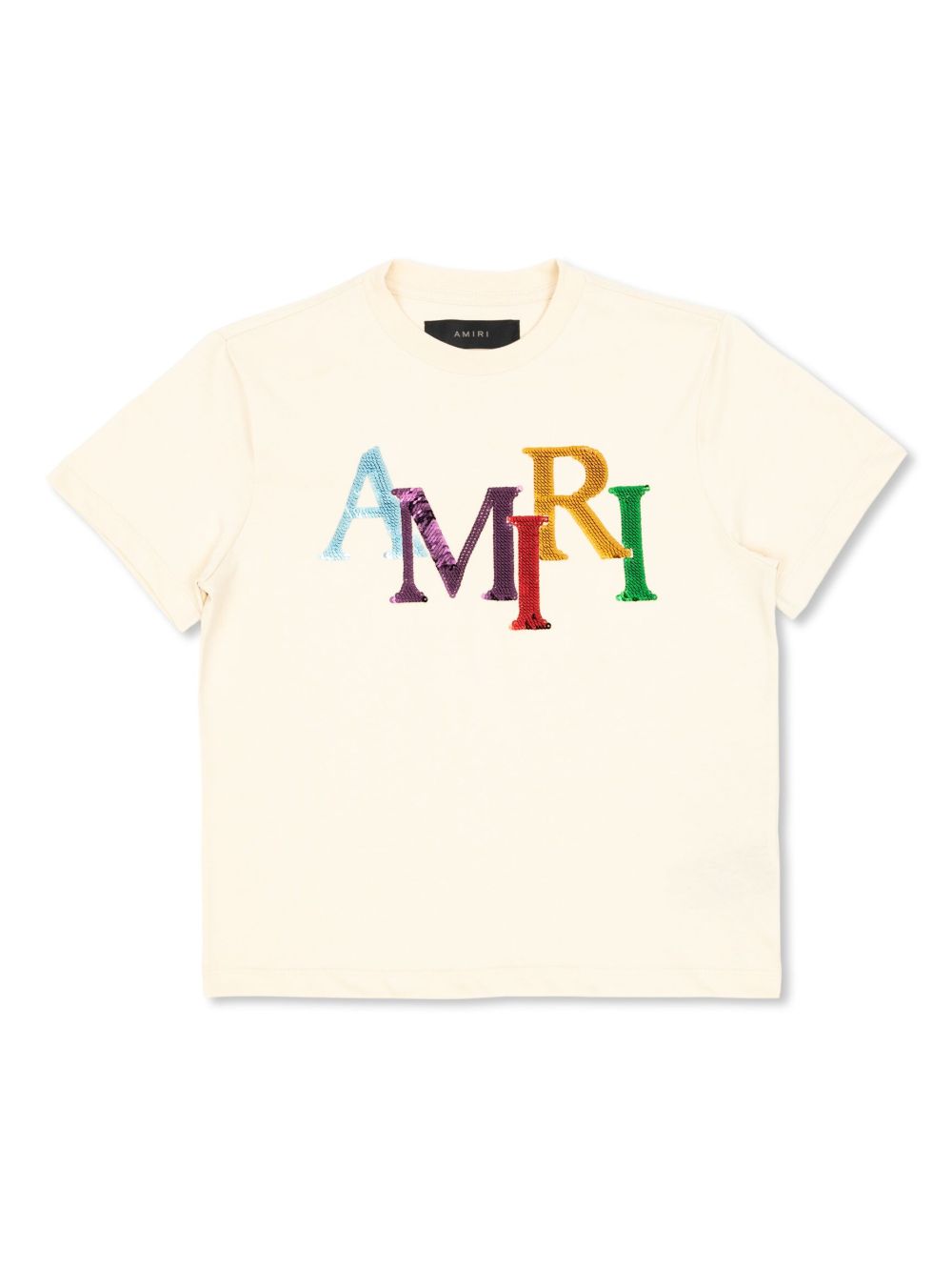 AMIRI KIDS 亮片缀饰T恤 - 中性色