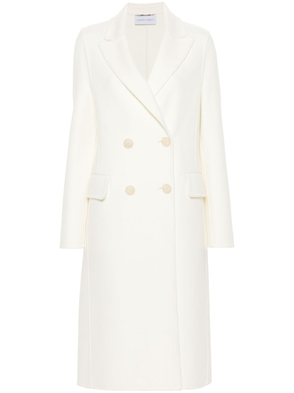Alberta Ferretti 双排扣外套 - 白色