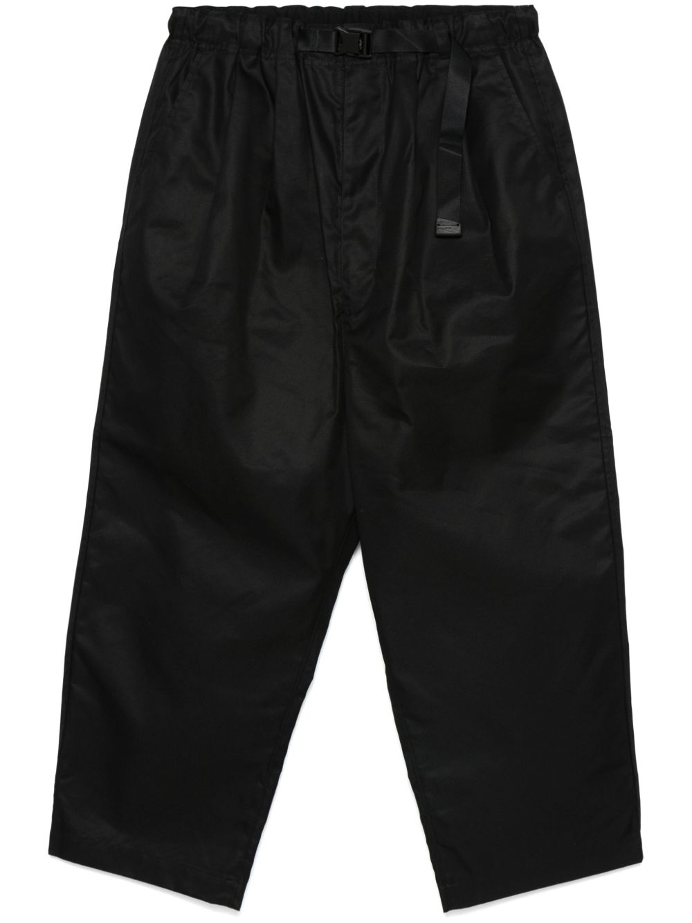 Comme des Garçons Homme 褶饰细节长裤 - 黑色