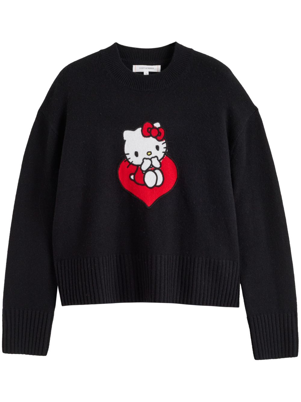 Chinti & Parker Hello Kitty Heart 毛衣 - 黑色