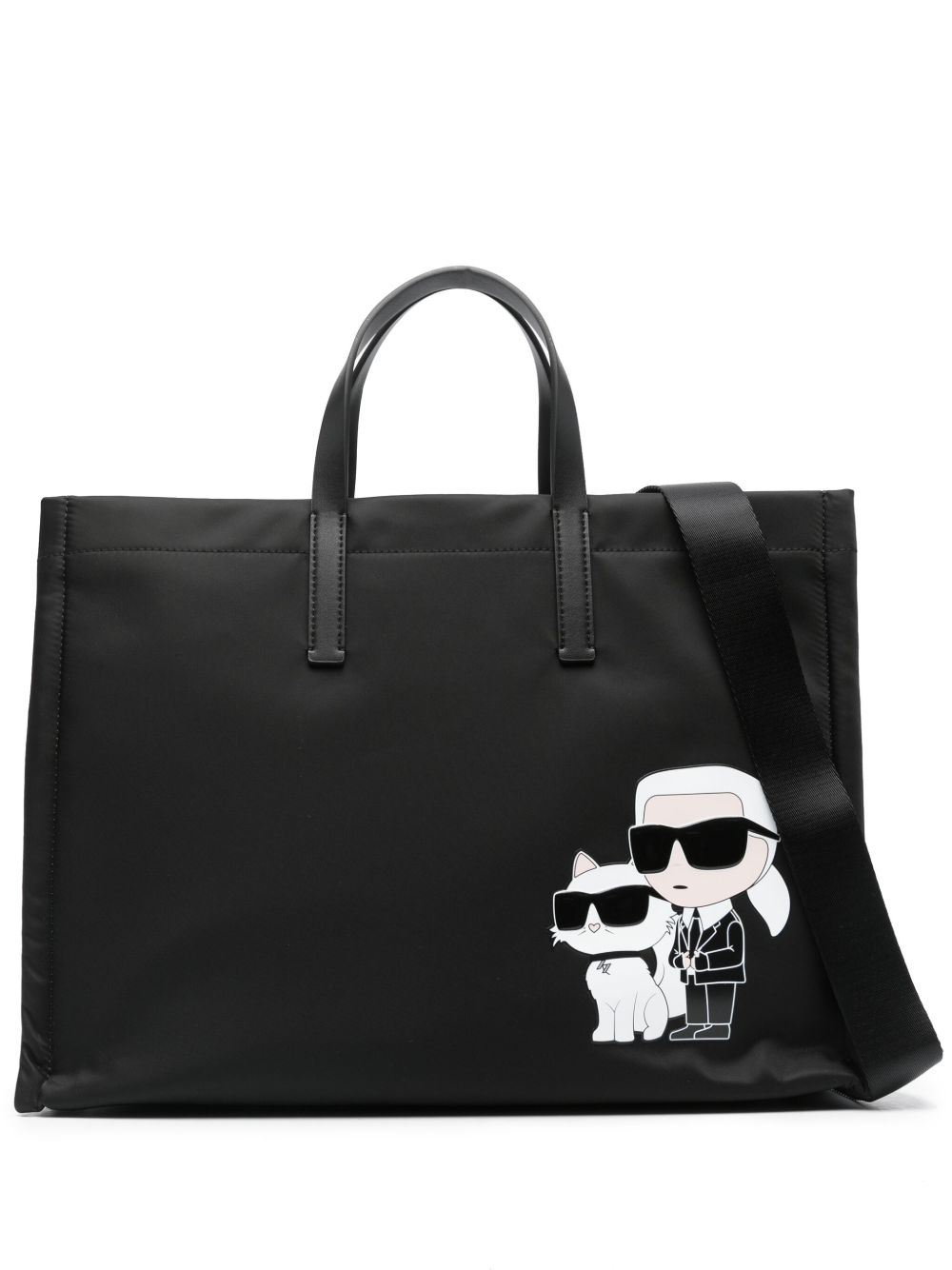 Karl Lagerfeld K/Ikonik 2.0 大号托特包 - 黑色