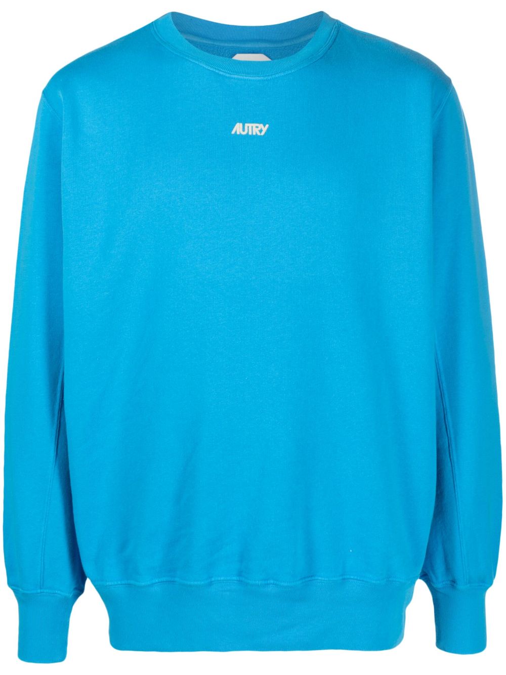 Autry logo植绒棉卫衣 - 蓝色