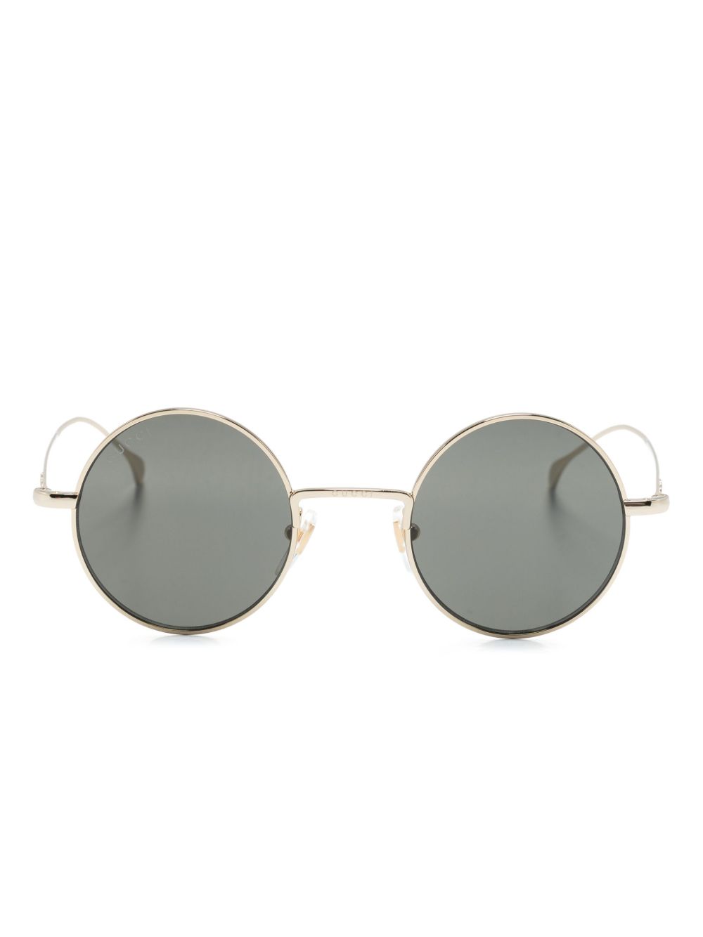 Gucci Eyewear 圆框太阳眼镜 - 金色