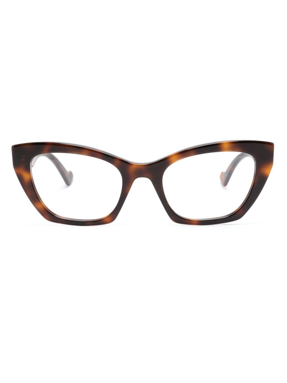 Gucci Eyewear 猫眼框眼镜 - 褐色
