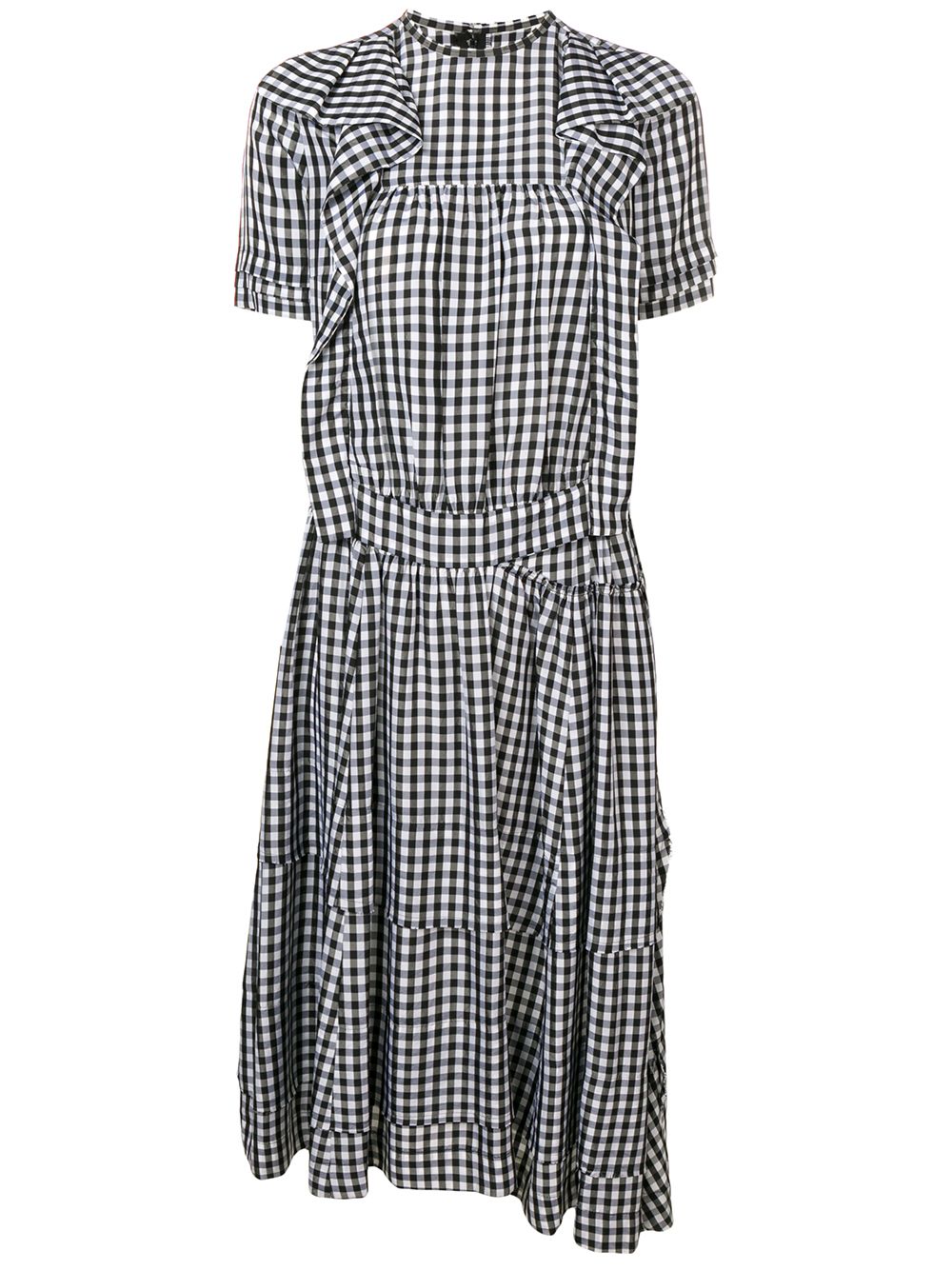 Comme Des Garçons Pre-Owned 格纹衬衫裙 - 黑色
