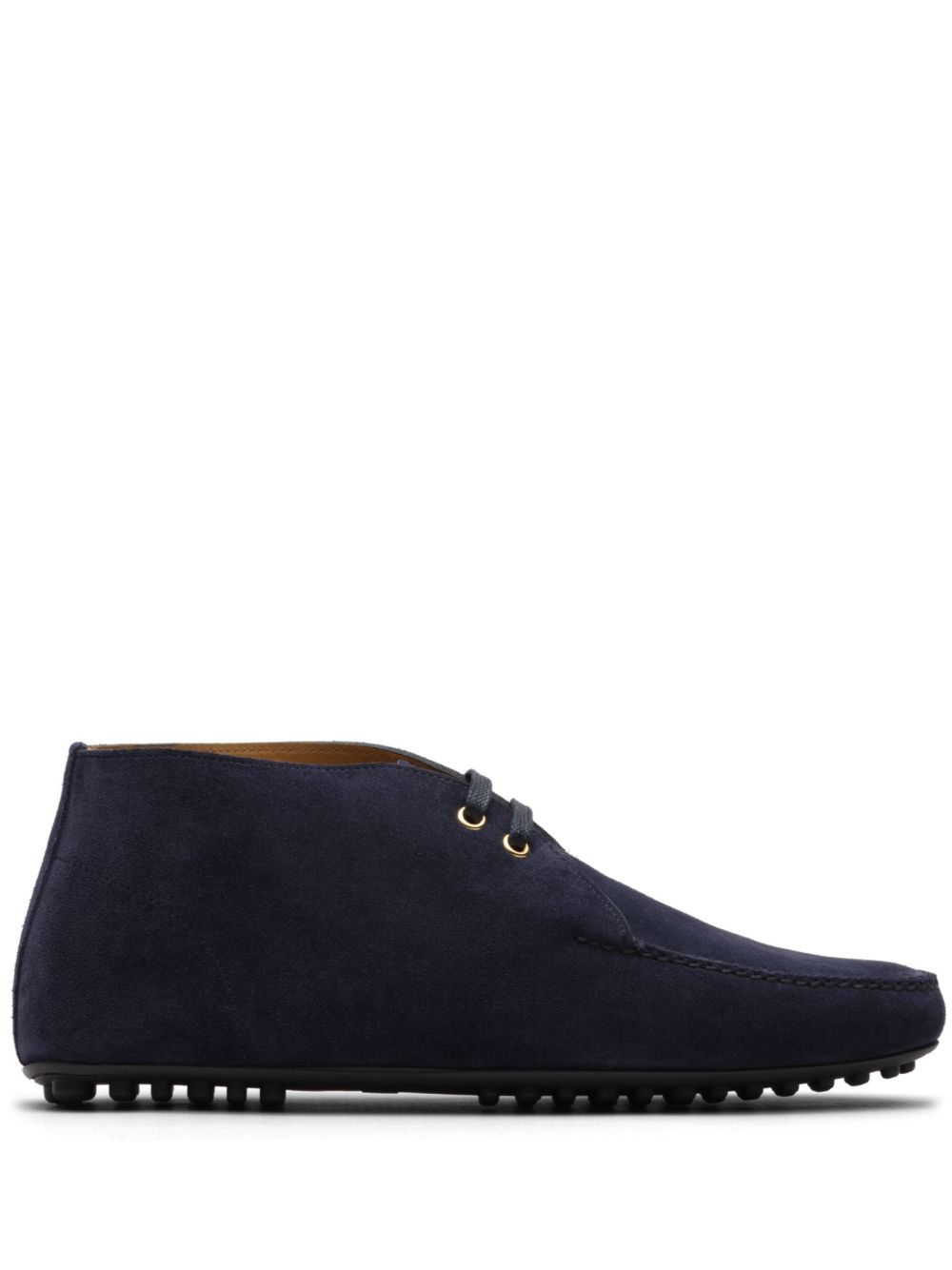 Car Shoe 绒面皮乐福鞋 - 蓝色