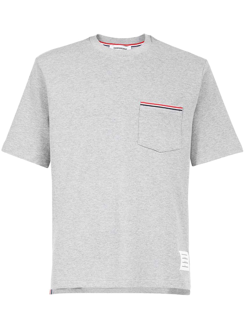 Thom Browne 贴袋T恤 - 灰色
