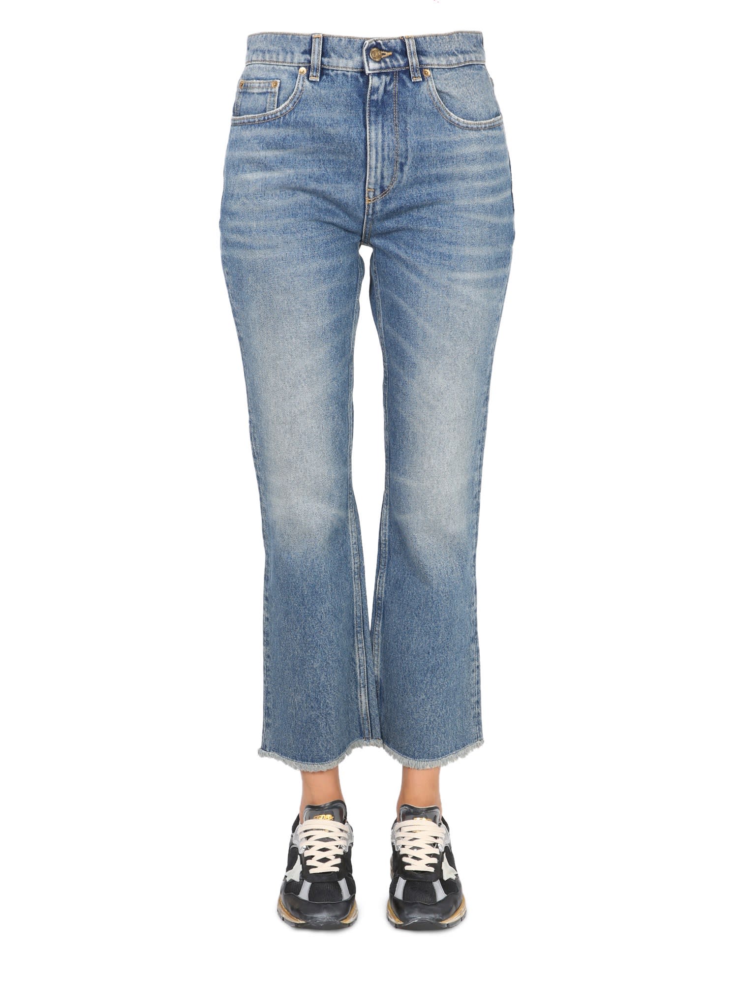Golden Goose Cropped Flare Jeans