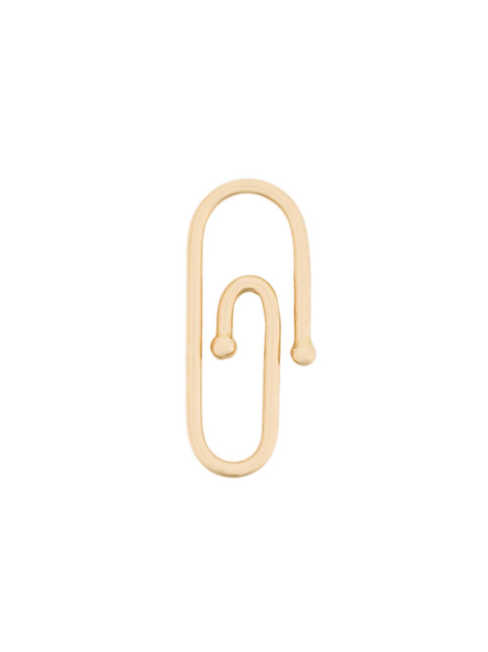 Aurelie Bidermann Paperclip 18k金吊饰 - 金属色