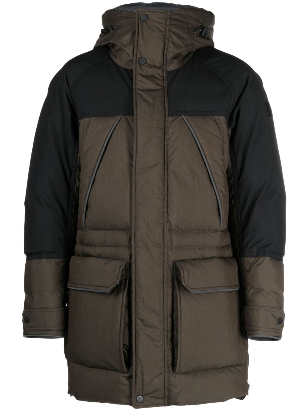 Woolrich 标贴填充外套 - 绿色