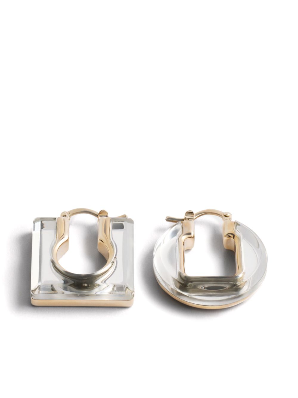 Jacquemus The Rond Carré 耳环 - 银色