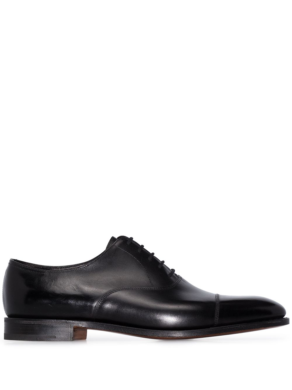 John Lobb City II 皮质牛津鞋 - 黑色