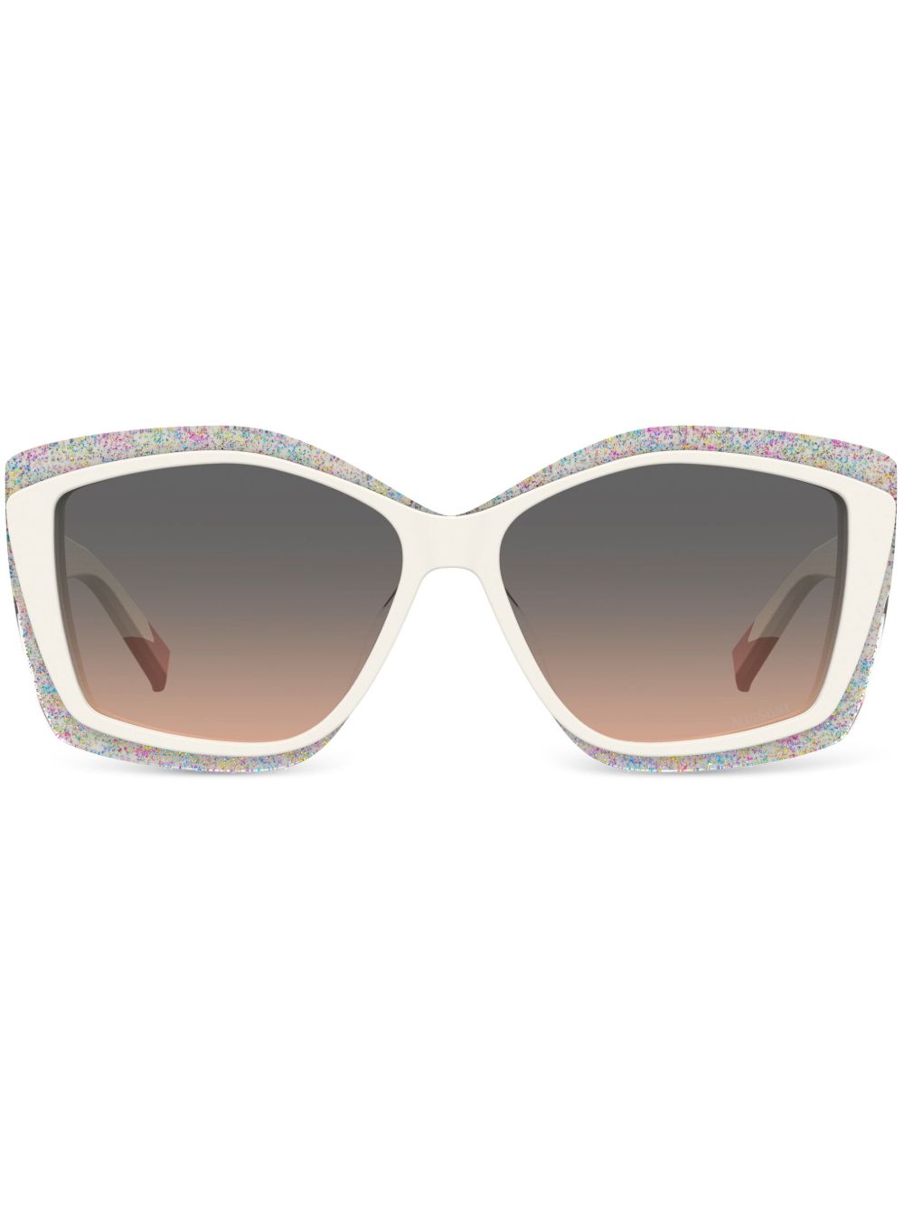 MISSONI EYEWEAR 有色镜片方框太阳眼镜 - 中性色