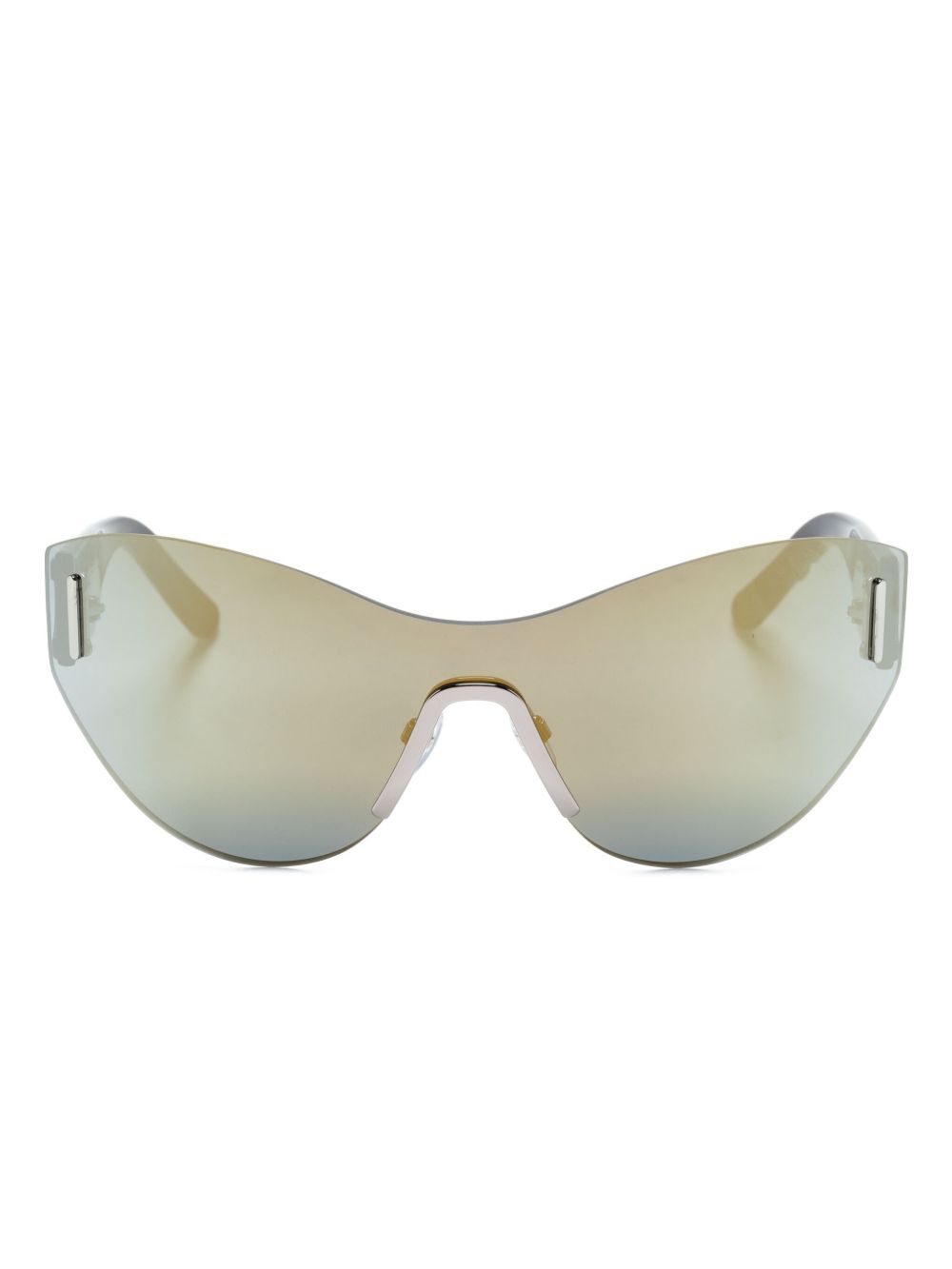 Marc Jacobs Eyewear 盾形太阳眼镜 - 黑色