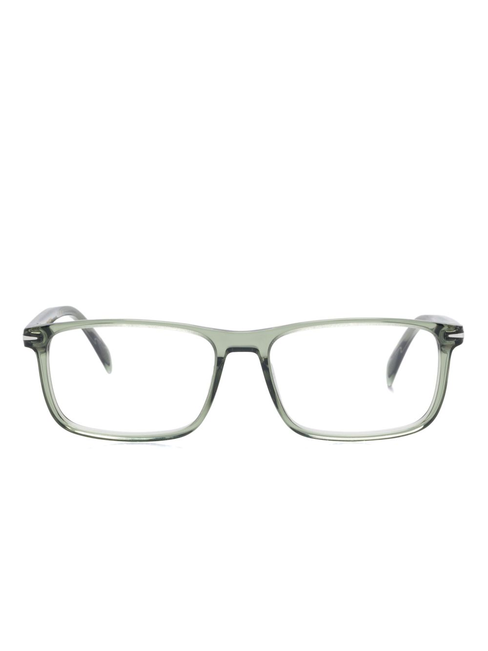 Eyewear by David Beckham 长方形镜框眼镜 - 绿色