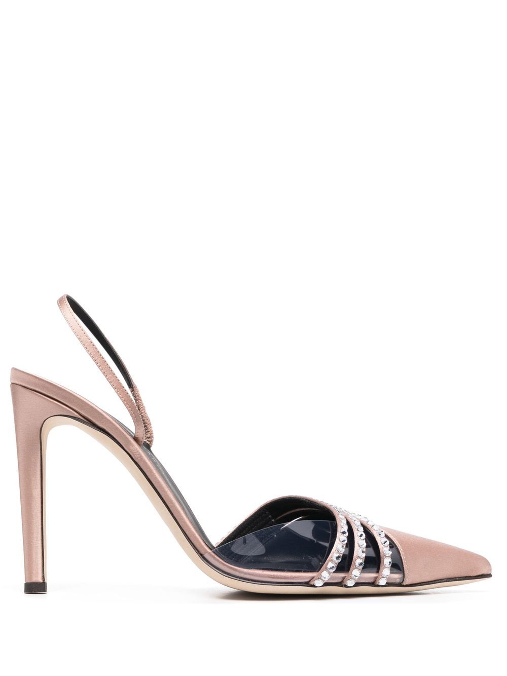 Giuseppe Zanotti 晶饰细节高跟凉鞋 - 中性色