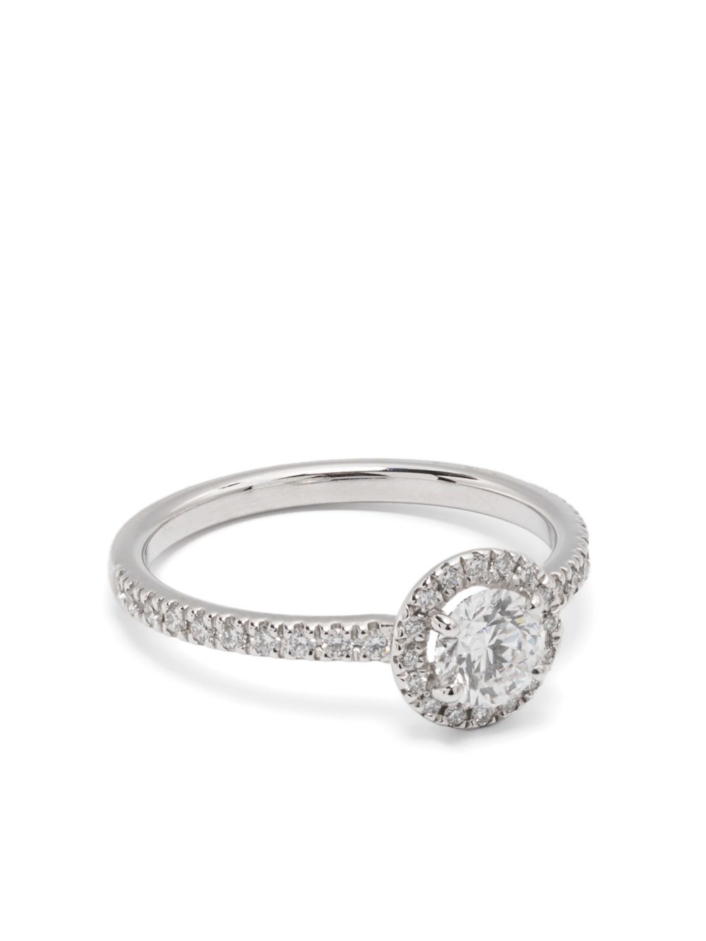 Loyal.e Paris 18K白金 Solitaire Absolu.e Couronne 钻石戒指 - 银色