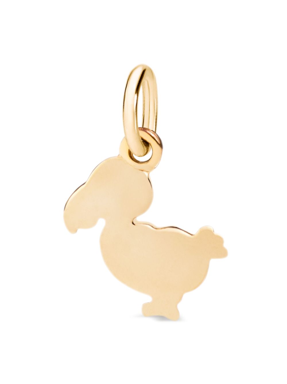 Dodo 18K黄金小渡渡鸟吊饰 - 金色