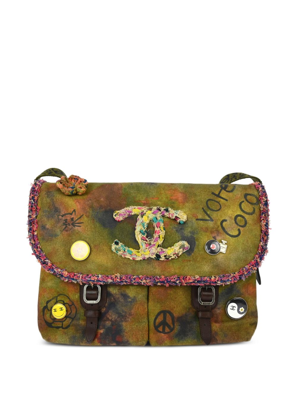 CHANEL Pre-Owned On The Pavement 单肩包（2015年典藏款） - 绿色